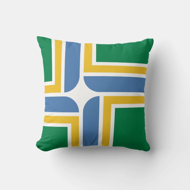 Almofada Flag of Portland, Oregon Throw Pillow (Frente)
