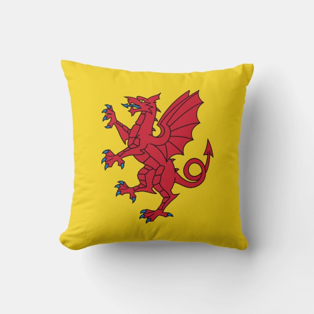 Almofada Flag of Somerset Throw Pillow (Frente)