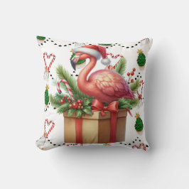 Almofada Flamingo Christmas Themed