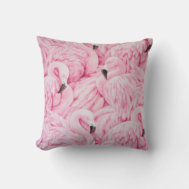 ALMOFADA FLAMINGO ESTÁ EM TODO LUGAR (Frente)