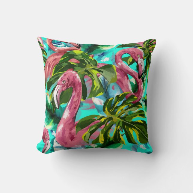ALMOFADA FLAMINGO FLOCK THROW PILLOW (Frente)