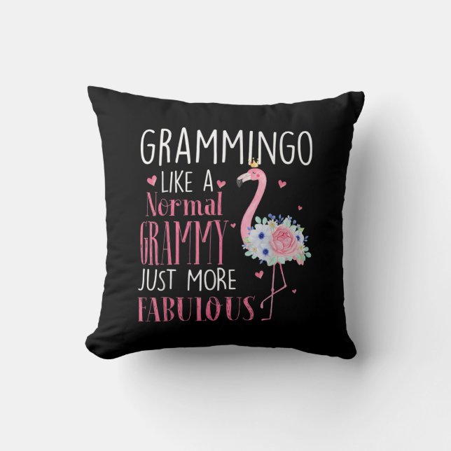 Almofada Flamingo Grammingo Como Um Grammy Normal Engraçado (Frente)