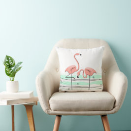 Almofada Flamingo Ocean Pair Square
