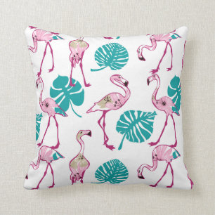 Almofada Flamingos cor-de-rosa