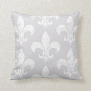 Almofada Fleur de Lis, Neutro, Moluto e Elegante