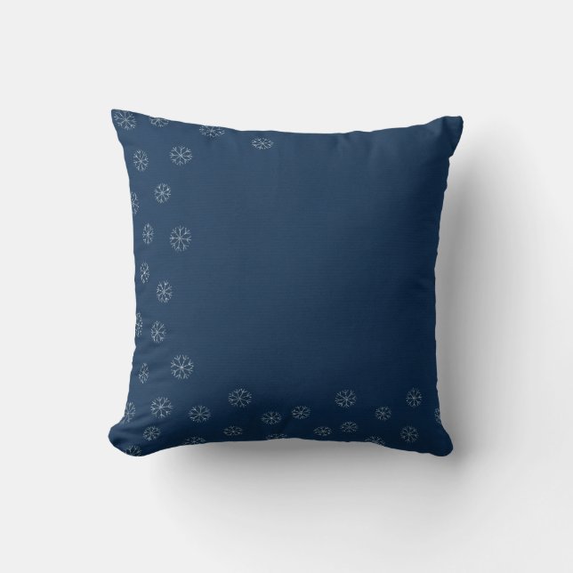 Almofada Floco de neve decorativo de Natal (Frente)
