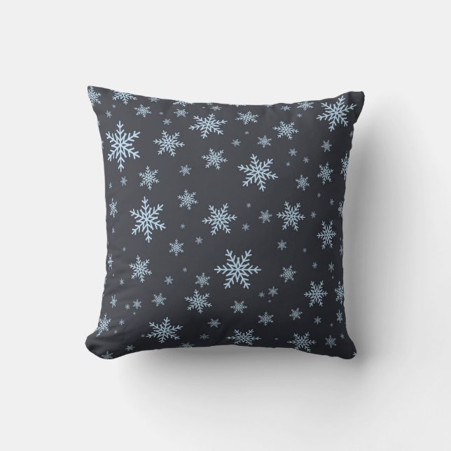 Almofada Floco de neve decorativo de Natal (Frente)