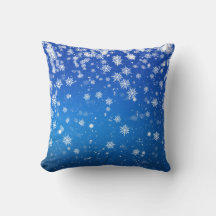 Almofada Flocos de Neve Azuis