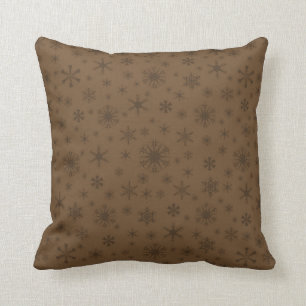 Almofada Flocos de neve - Brown escuro em Brown