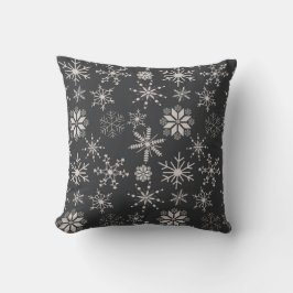 Almofada Flocos de Neve Frost & Flourish – Meia-Noite