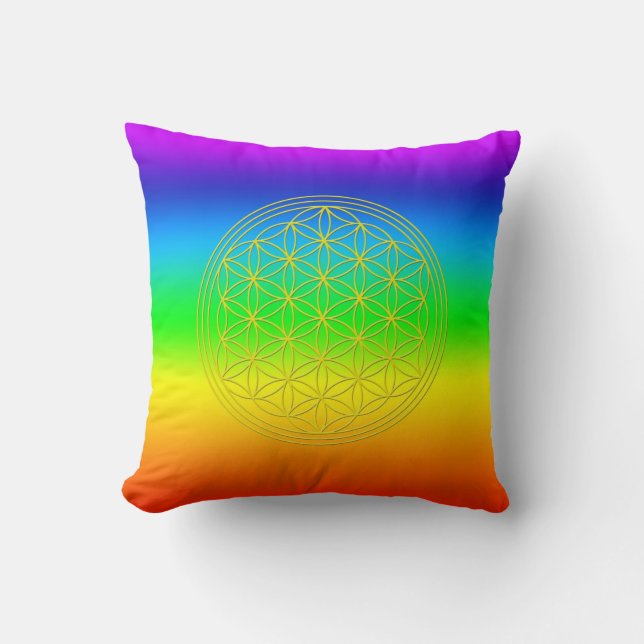 Almofada Flor a vida Chakra 2 (Frente)