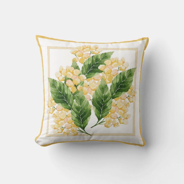 Almofada Flor amarela no quadro (Frente)