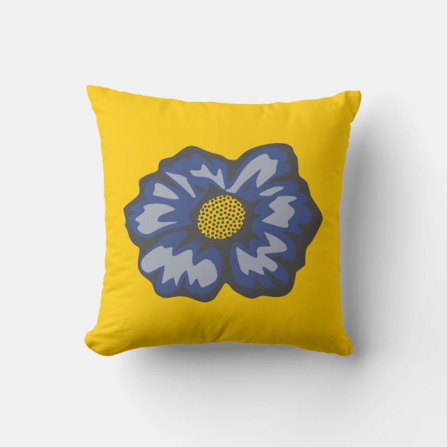 Almofada Flor azul (Frente)