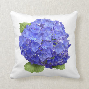 Almofada Flor azul do Hydrangea
