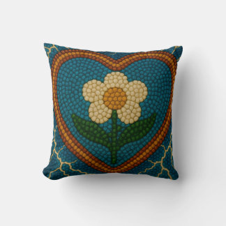 Almofada Flor com Miçangas e trovão