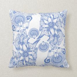 Almofada Flor da pervinca do poder