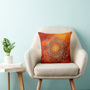 Almofada Flor da Vida - Mandala de Ornamentos Vintage 1