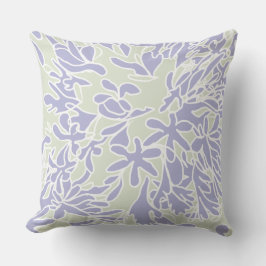 Almofada Flor de Agapanthus Lavanda Salvia Verde