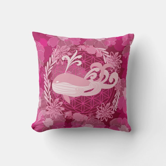 Almofada Flor de baleia (Frente)