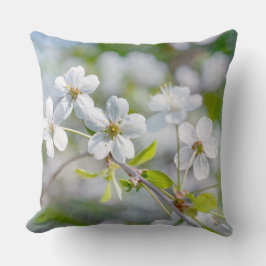 Almofada Flor de Cereja Branca
