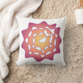 Almofada Flor de Infinidade Rosa Amarelo Arte Perpétua
