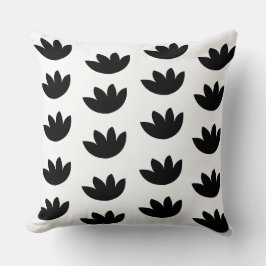 Almofada Flor de Lotus Preta