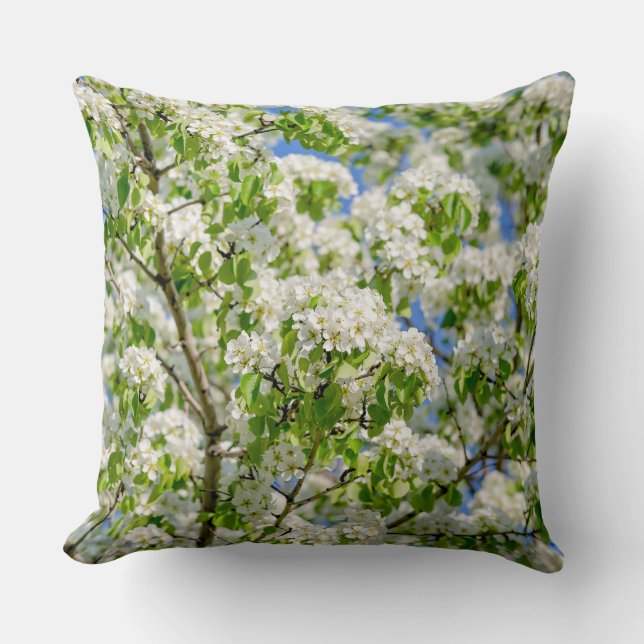 Almofada Flor de maçã-caranguejo (Frente)