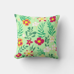 Almofada Flor de padrão sem soldadura e decor de saída para