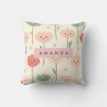 Flor de Sorriso de Kawaii Cute Personalizado