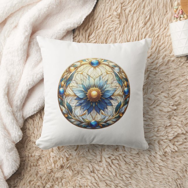 Almofada Flor de Vidro Místico Contido (Cobertor)