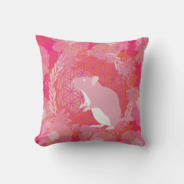 Almofada Flor do rato da vida