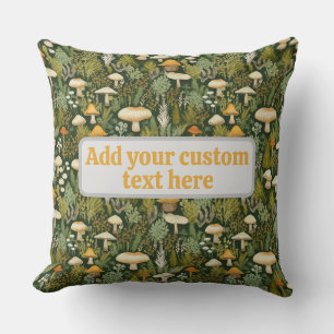 Almofada Flor Floral Mushroom Nature Love Travesseiro decor