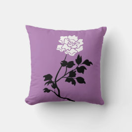 Almofada Flor Preto e Branco