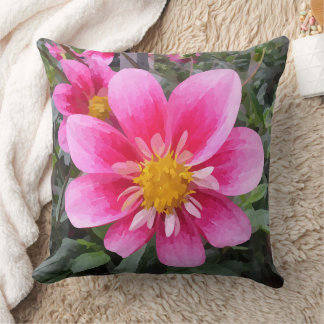 Almofada Flor Rosa Dahlia 2