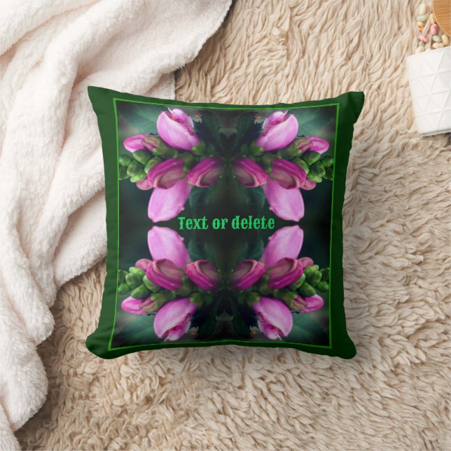 Almofada Flor Rosa Turtlehead Fechar Personalizado (Cobertor)