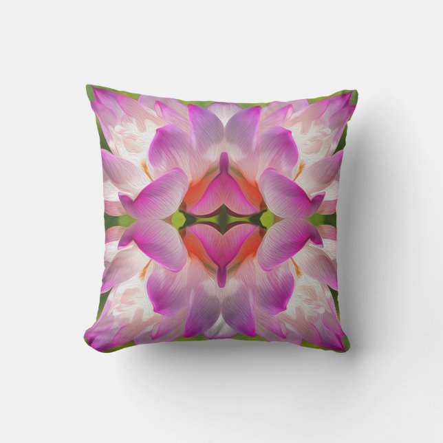 Almofada FLOR RÚPIDO - Arte Fractal - (Frente)