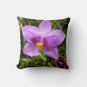 Almofada Flor Tropical Roxo de Orquídea Selvagem