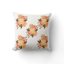 Flor Vermelho Laranja Vintage Floral