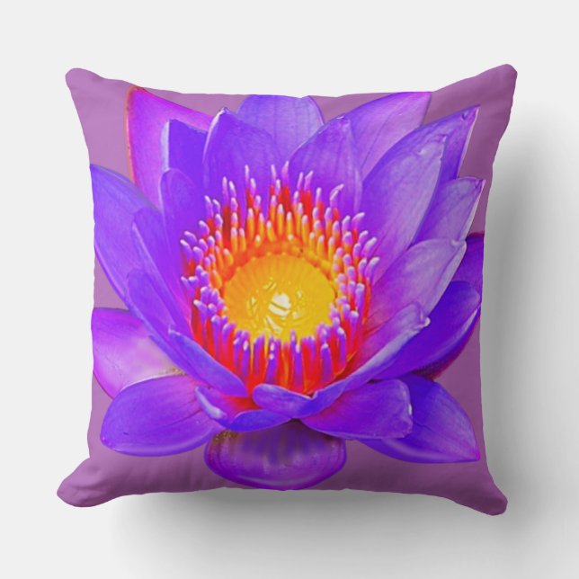 Almofada Flor Violet Lotus (Frente)