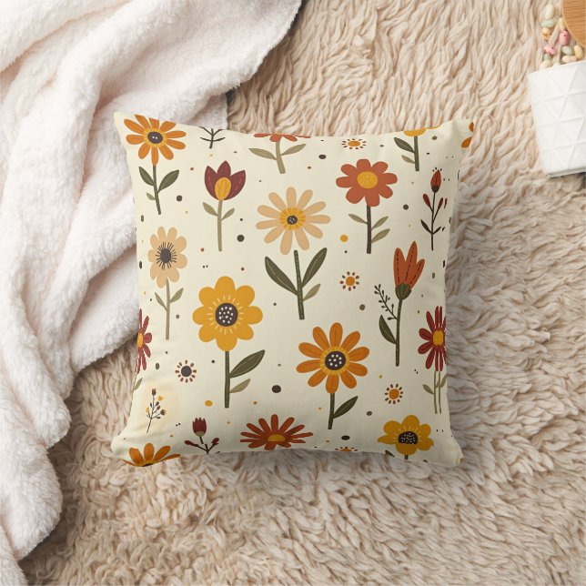 Almofada Florais Boho (Cobertor)