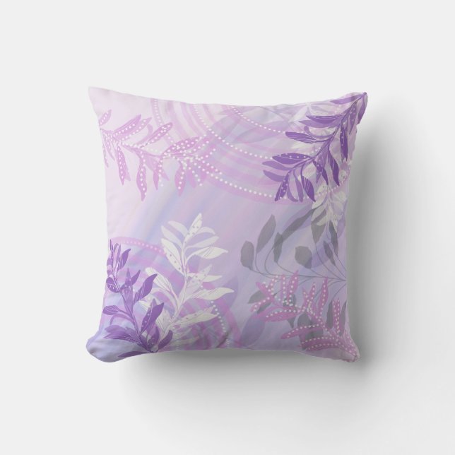 Almofada Florais botânicos abstratos modernos e na moda (Frente)