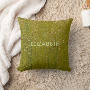 Almofada Florais verdes multicoloridos personalizados