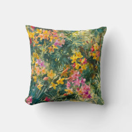 Almofada Floral Amarelo Rosa