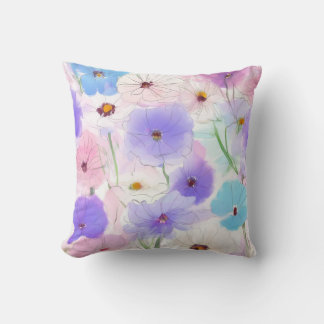 Almofada Floral Aquarela Pastel