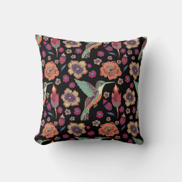 Almofada Floral Bird Design | Trabalho de arte inspirado na