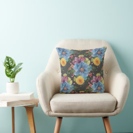 Almofada Floral bonito E Escuro