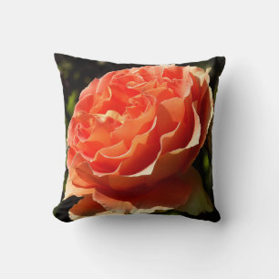 Almofada Floral Bonito Laranja Rosa II