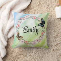 Floral bouquet romantic serenity butterflies