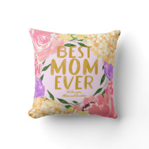Floral Brilhante Personalizado Melhor Mãe do Mundo
