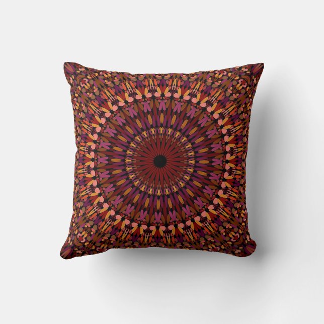 Almofada Floral Brown Mandala Design- 48566 (Verso)